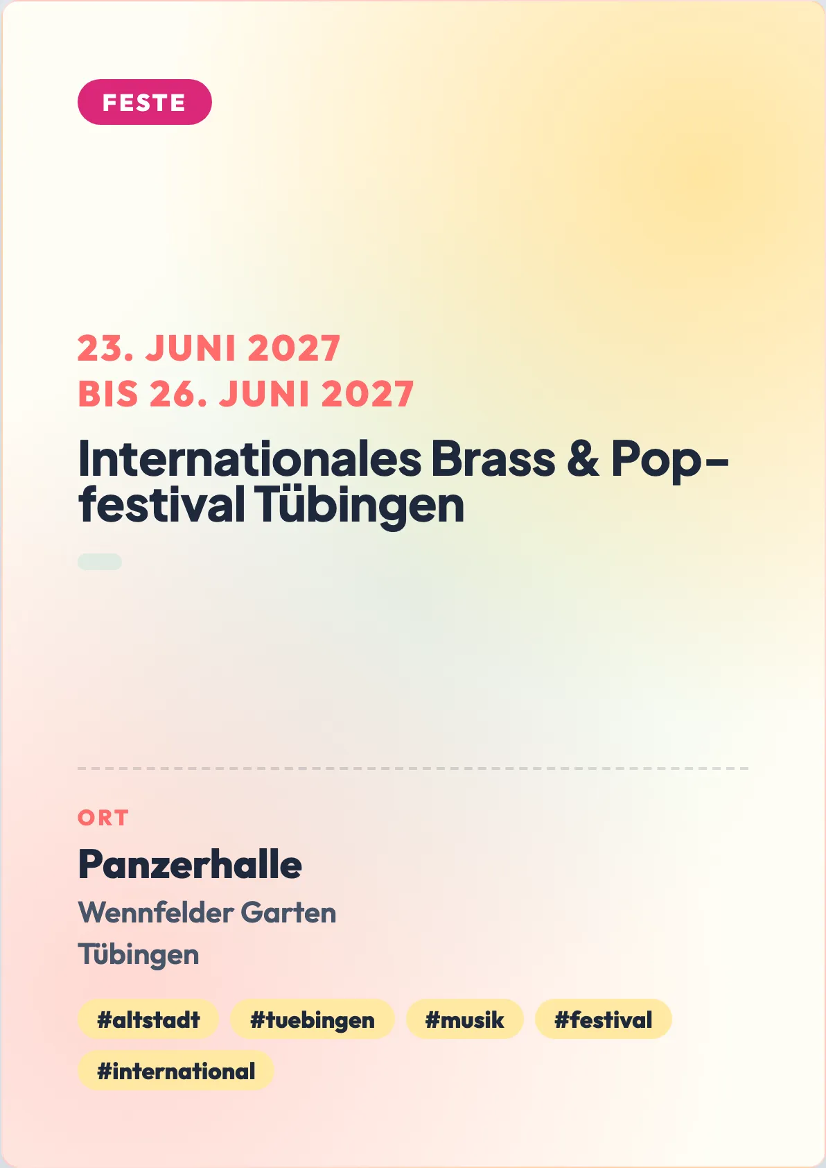 Veranstaltungsflyer