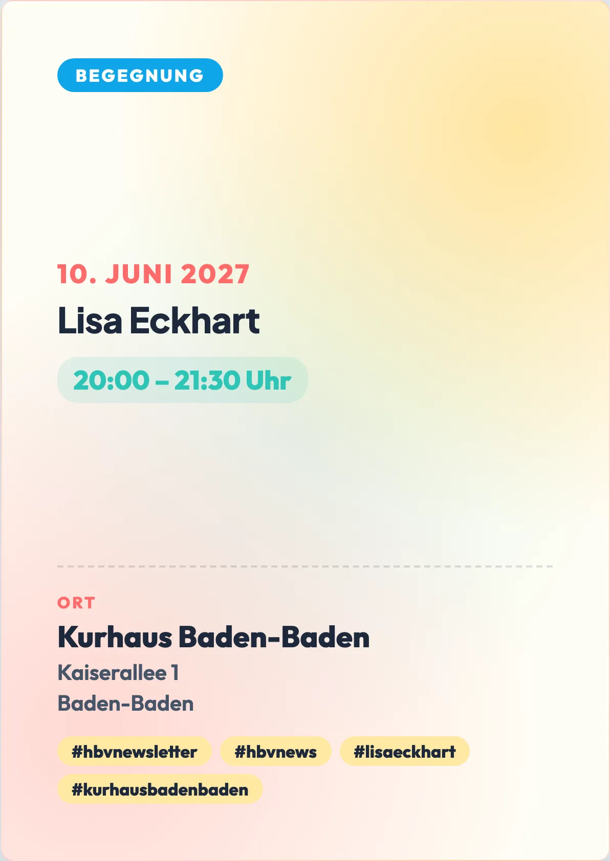 Veranstaltungsflyer
