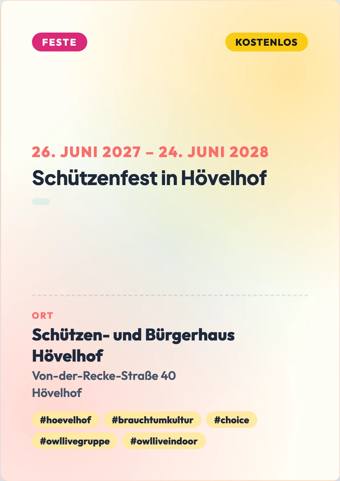 Veranstaltungsflyer