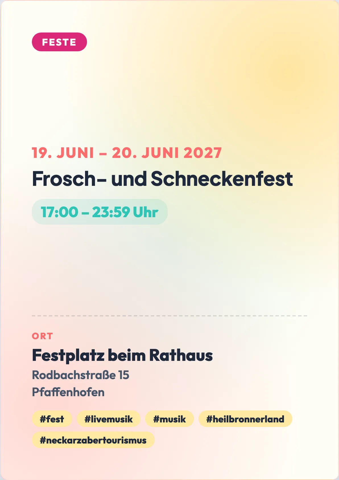 Veranstaltungsflyer