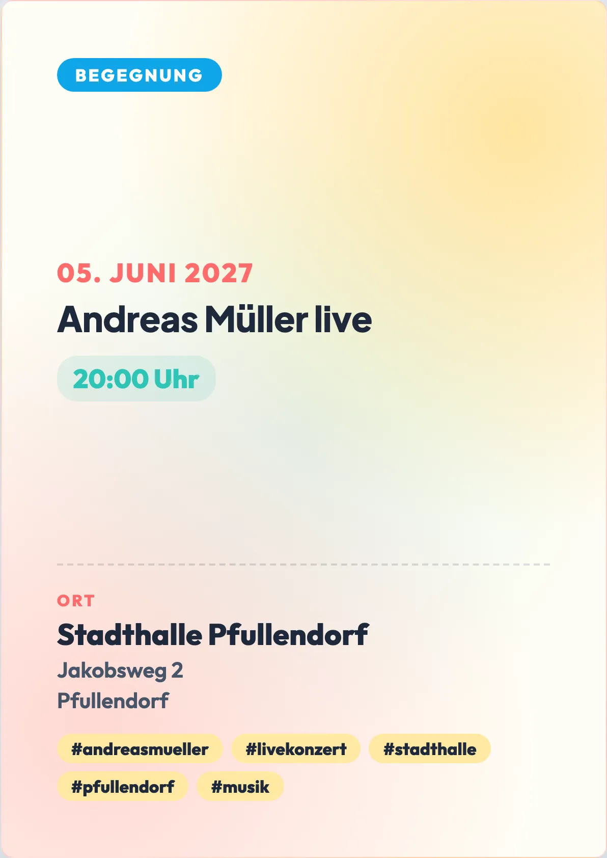 Veranstaltungsflyer