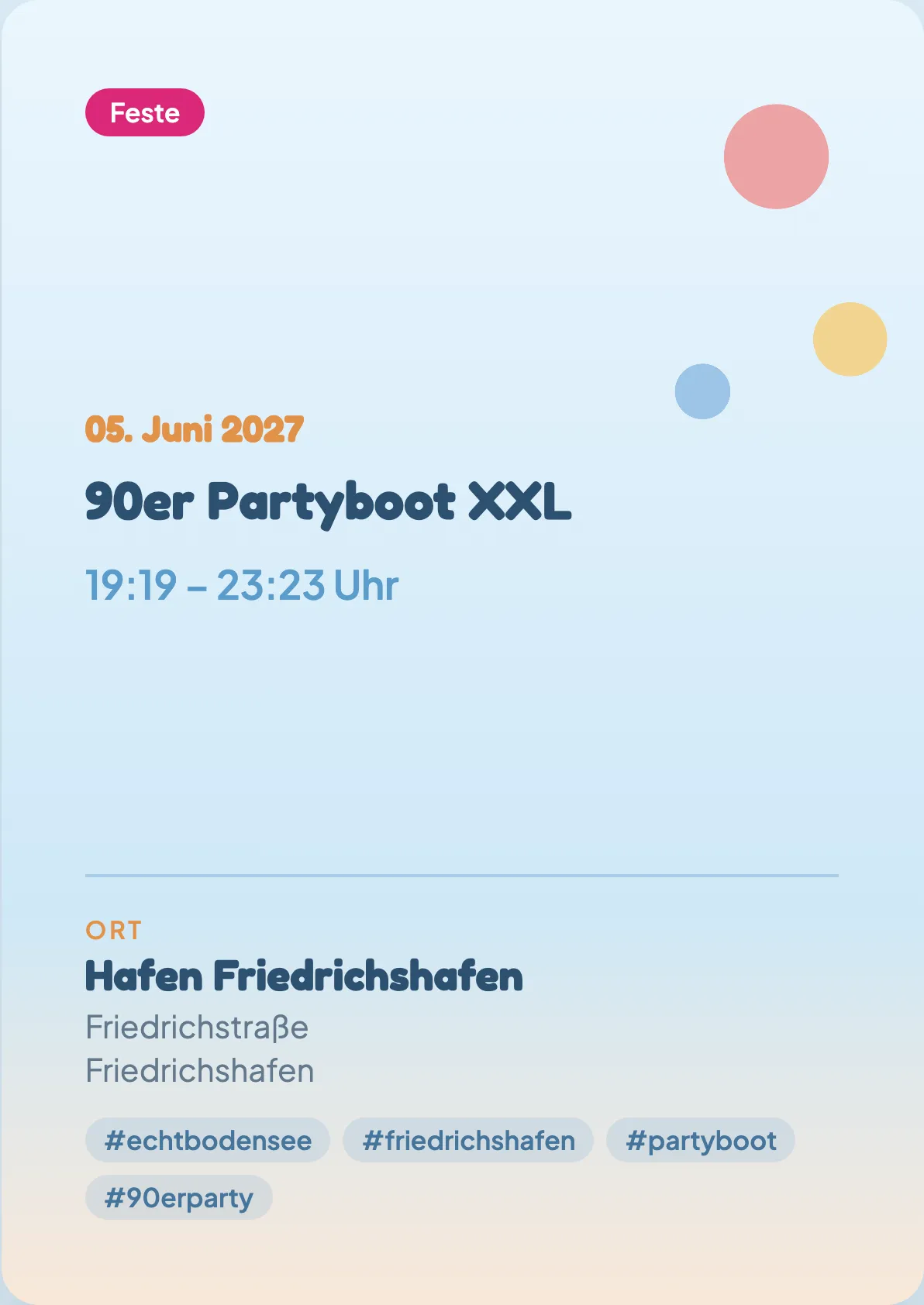 Veranstaltungsflyer