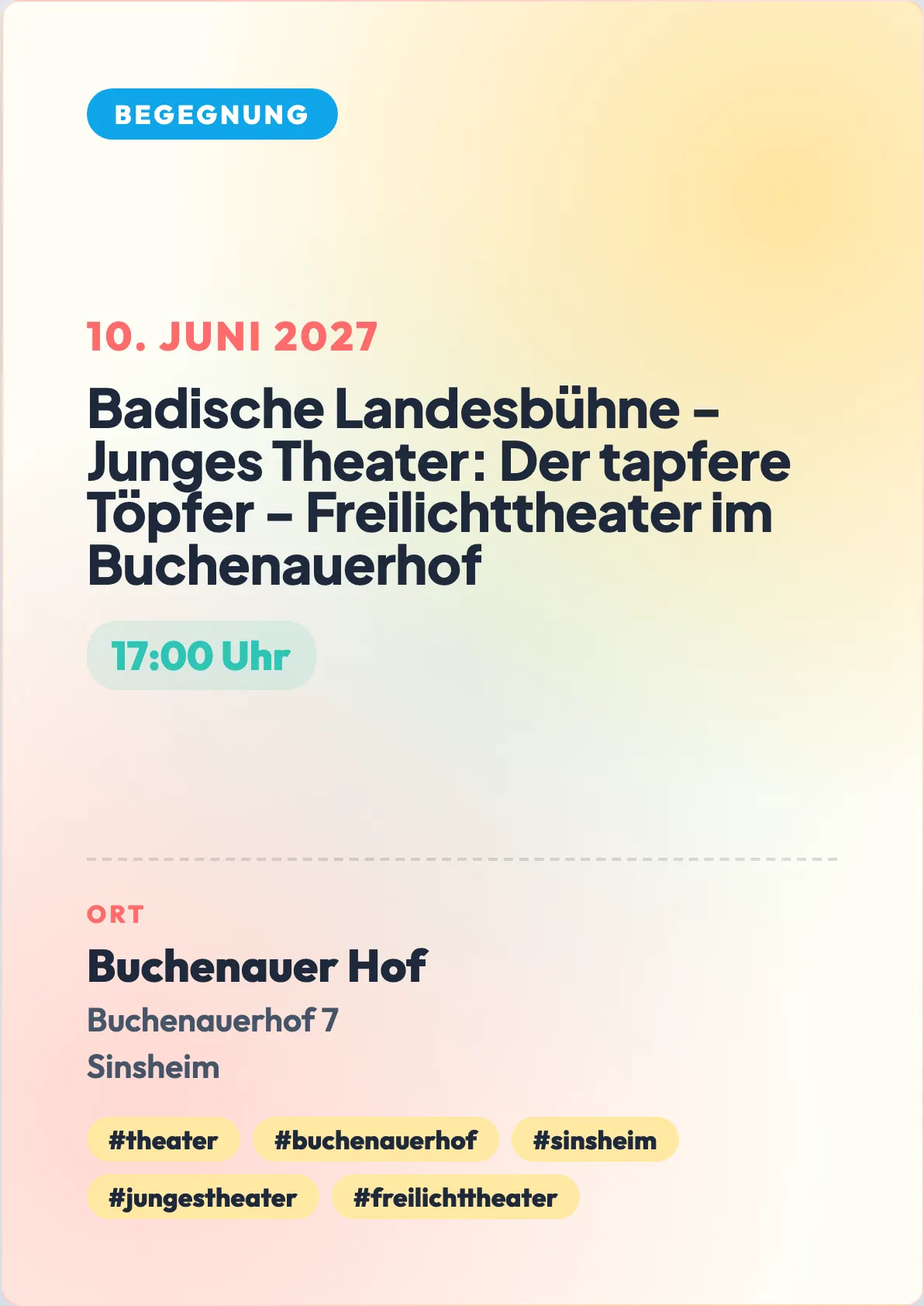 Veranstaltungsflyer