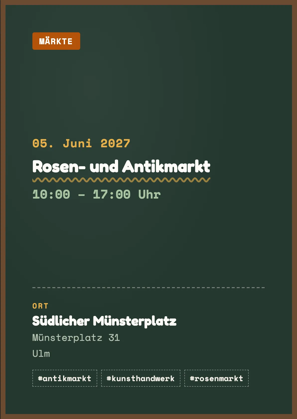 Veranstaltungsflyer