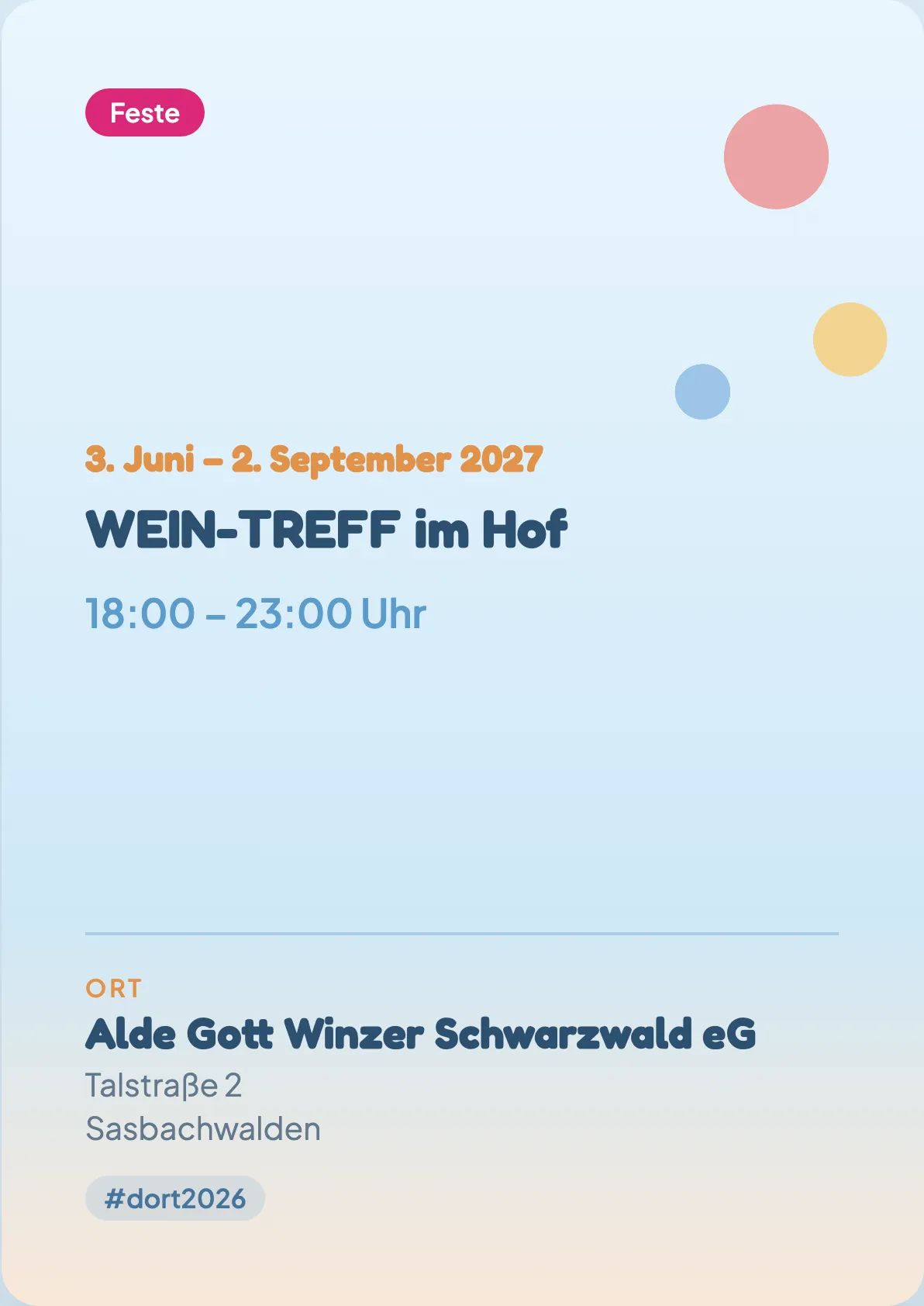 Veranstaltungsflyer