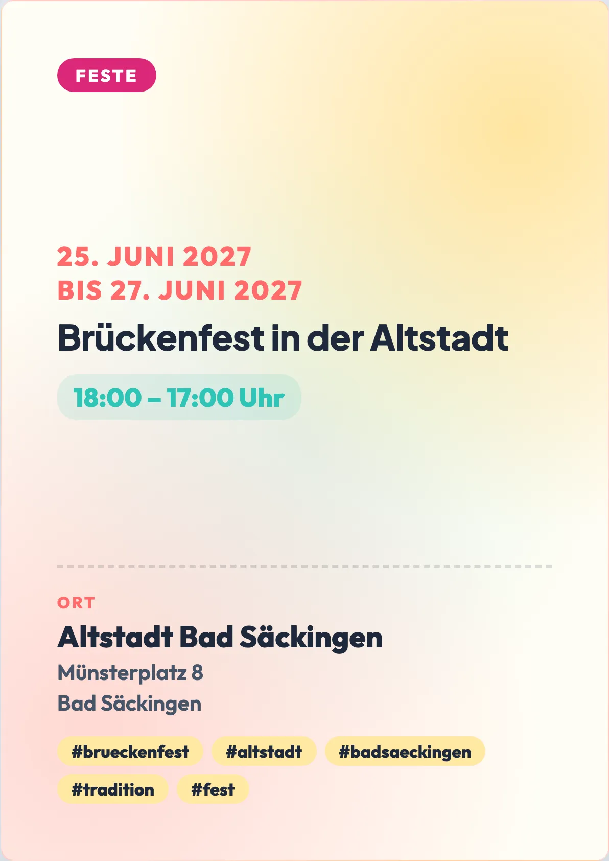 Veranstaltungsflyer