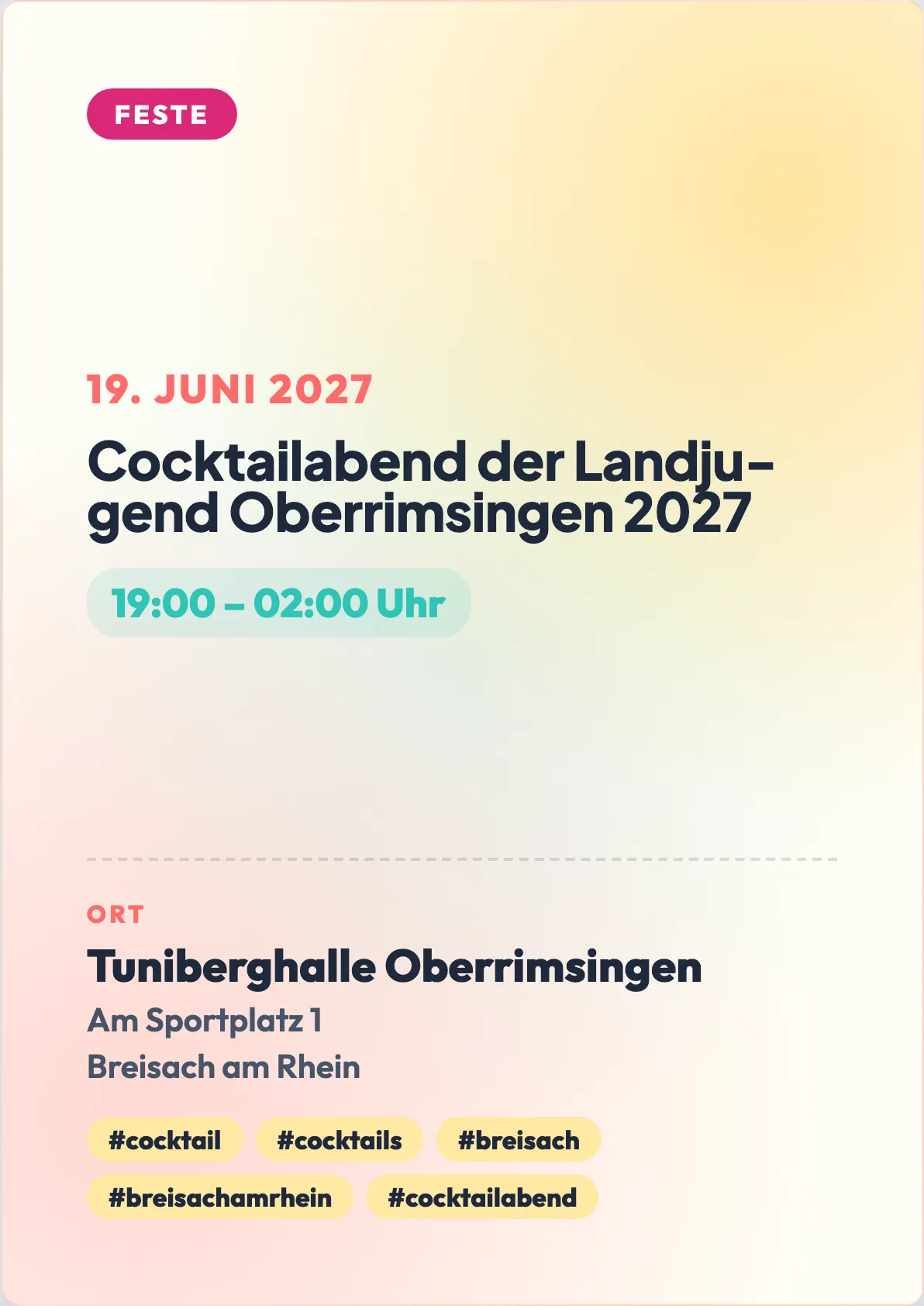 Veranstaltungsflyer