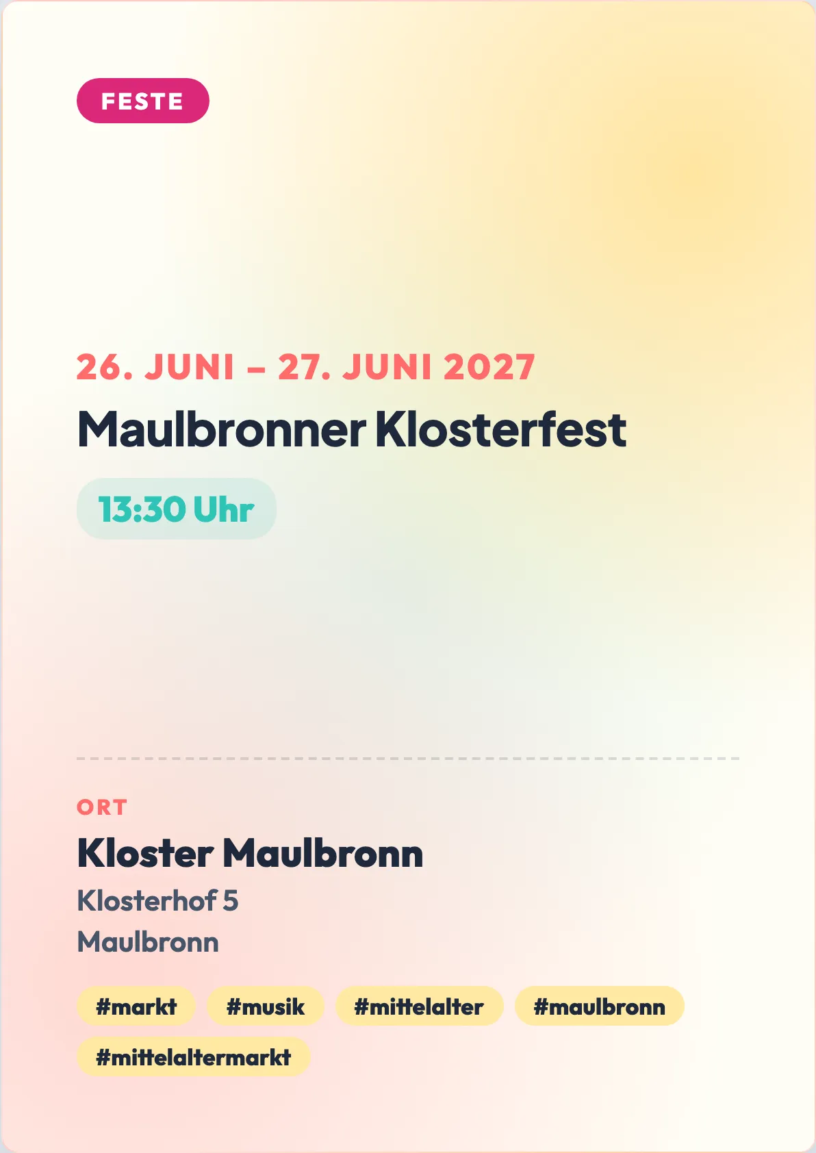 Veranstaltungsflyer