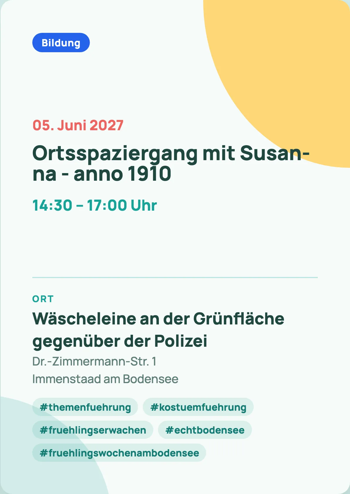Veranstaltungsflyer