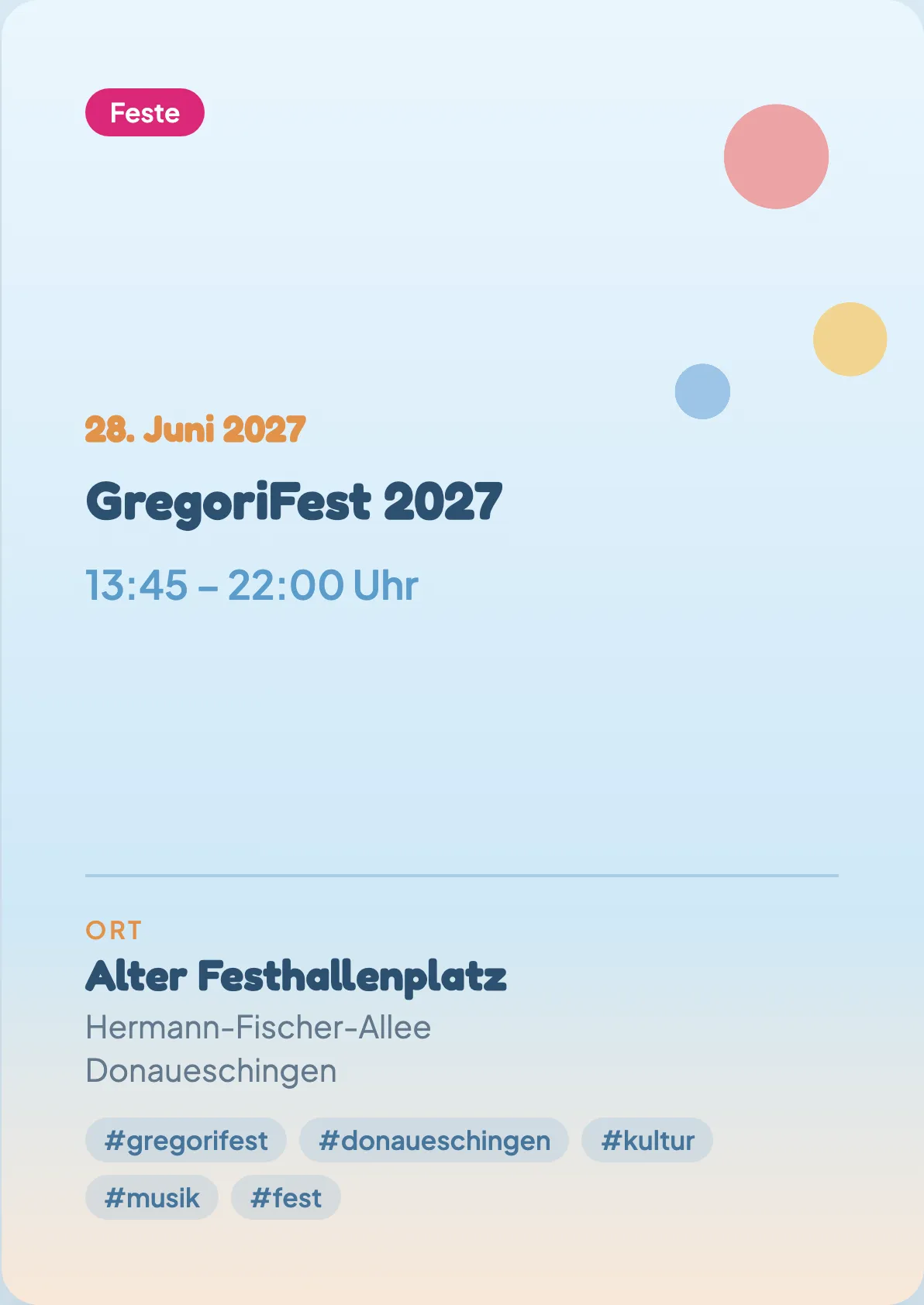 Veranstaltungsflyer