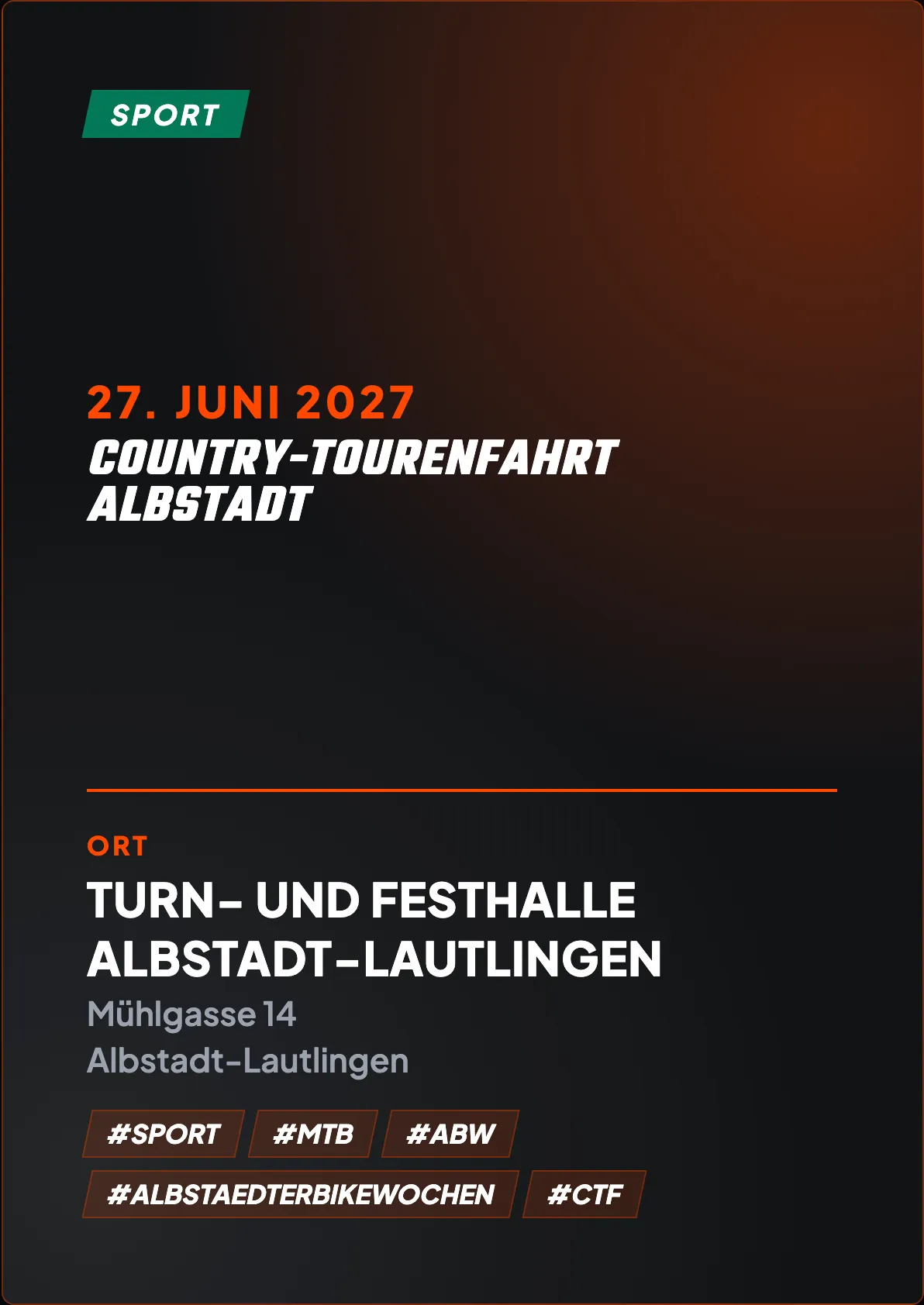 Veranstaltungsflyer