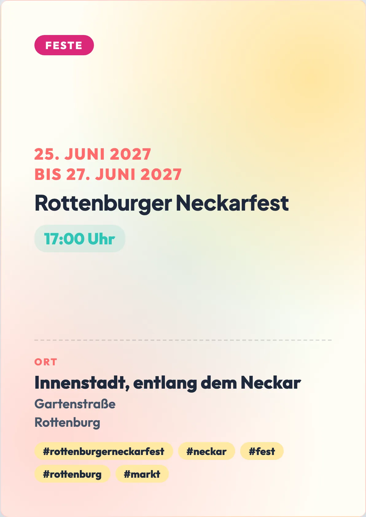 Veranstaltungsflyer