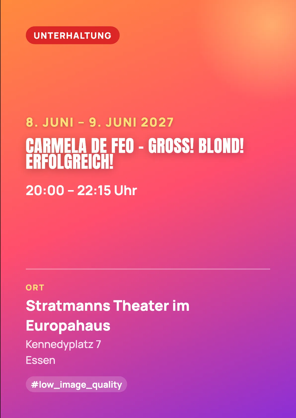 Veranstaltungsflyer