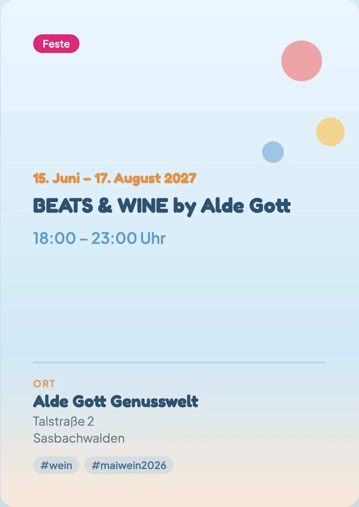 Veranstaltungsflyer
