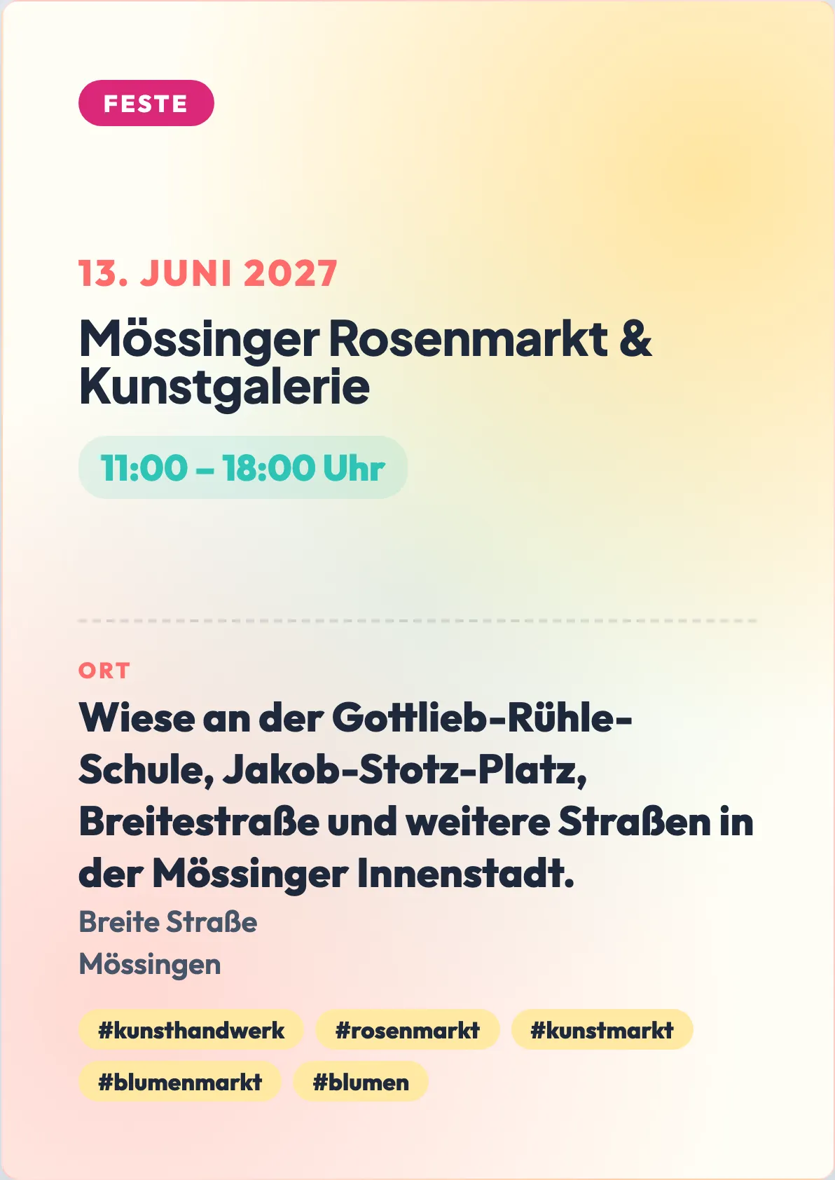 Veranstaltungsflyer