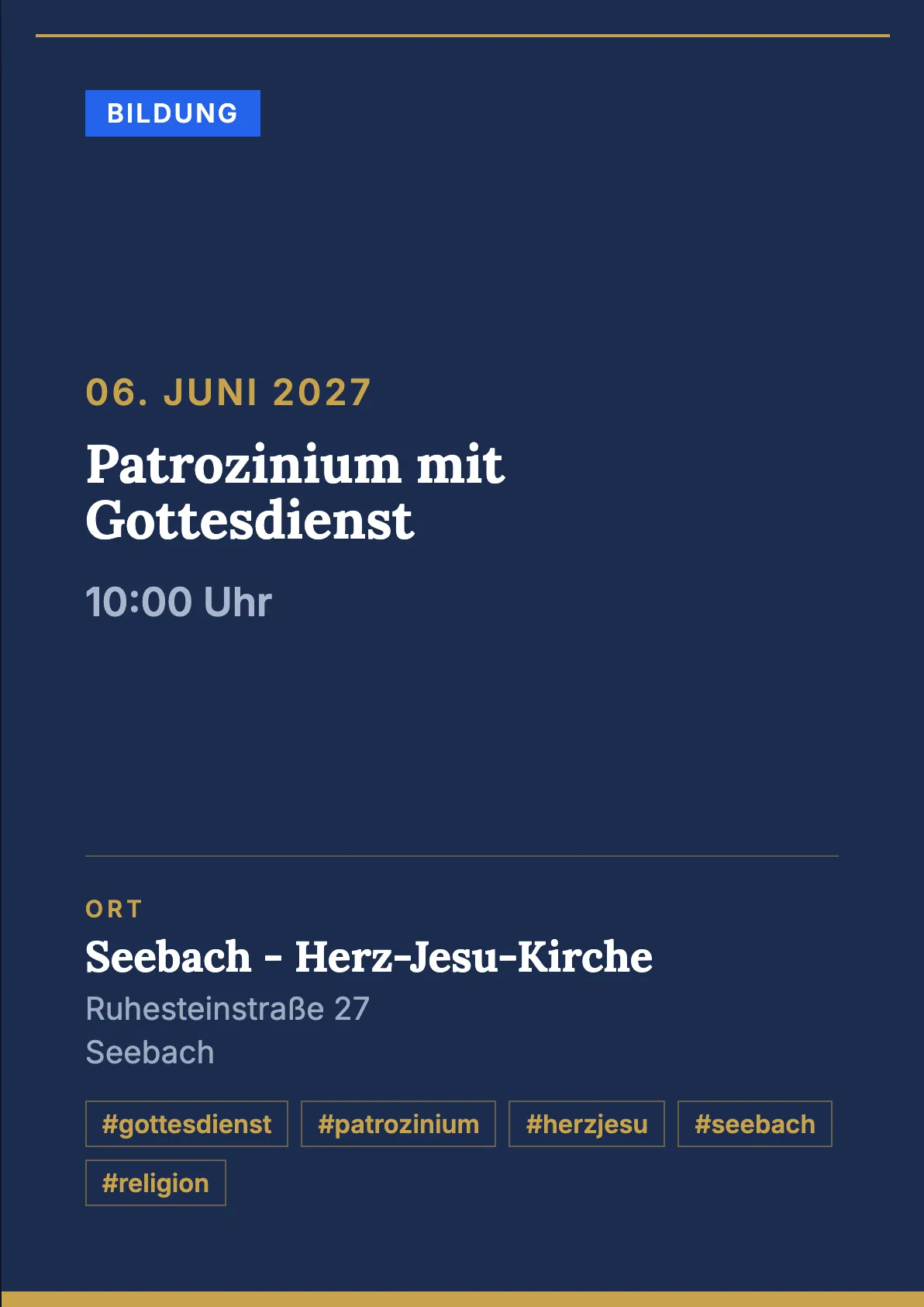 Veranstaltungsflyer