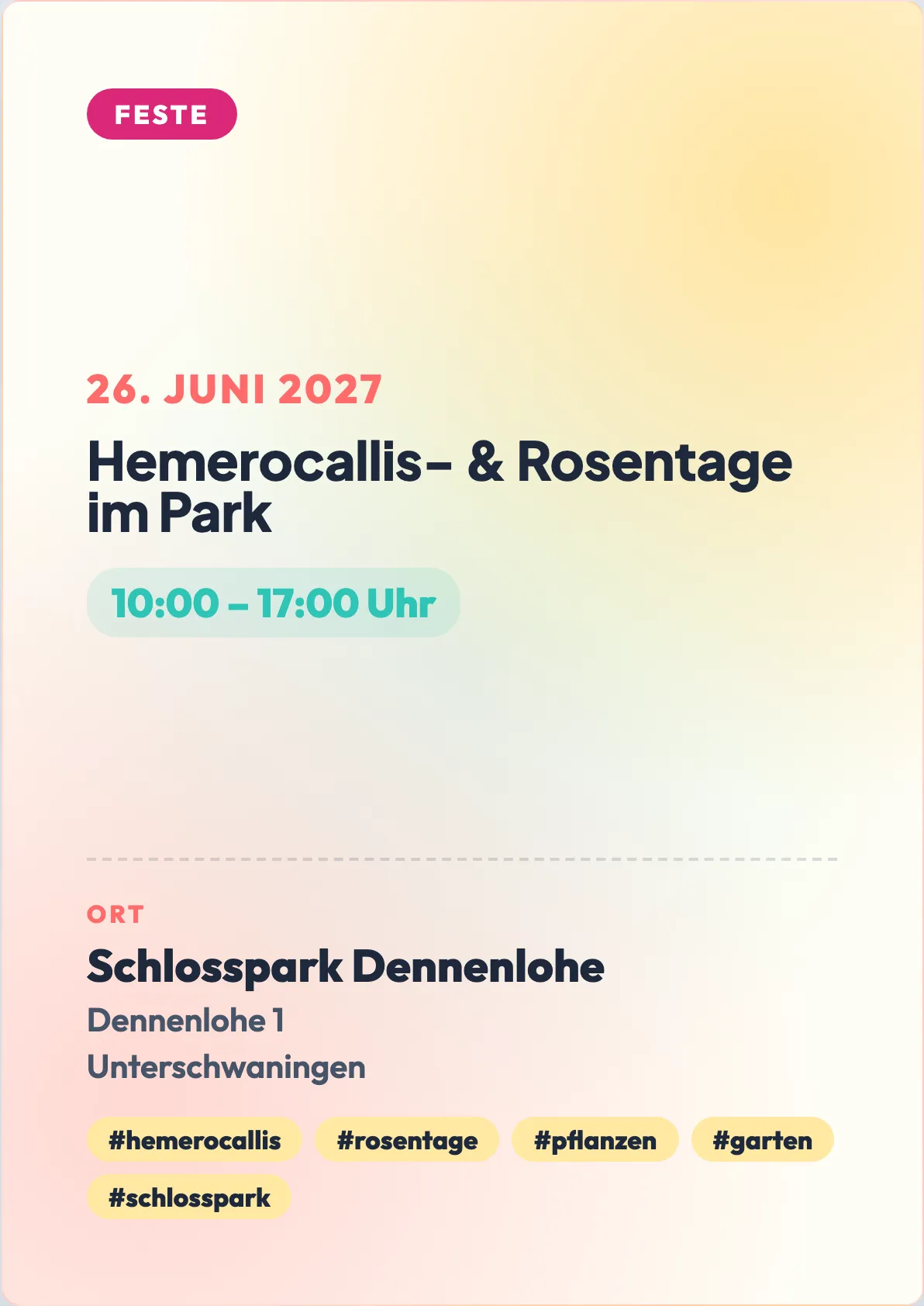 Veranstaltungsflyer