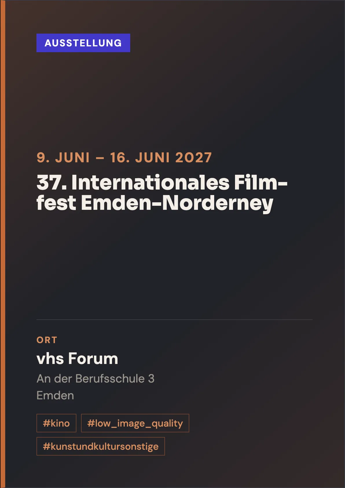 Veranstaltungsflyer