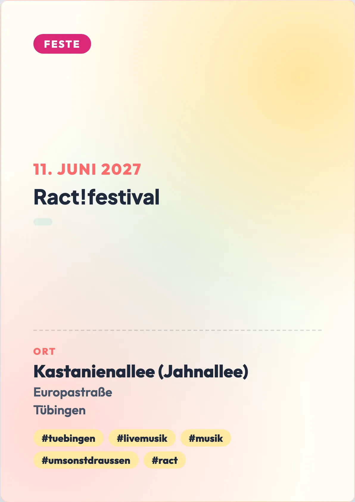 Veranstaltungsflyer