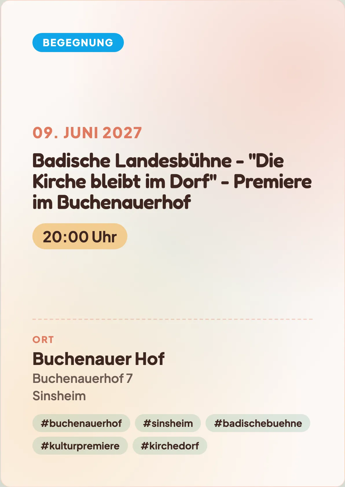 Veranstaltungsflyer