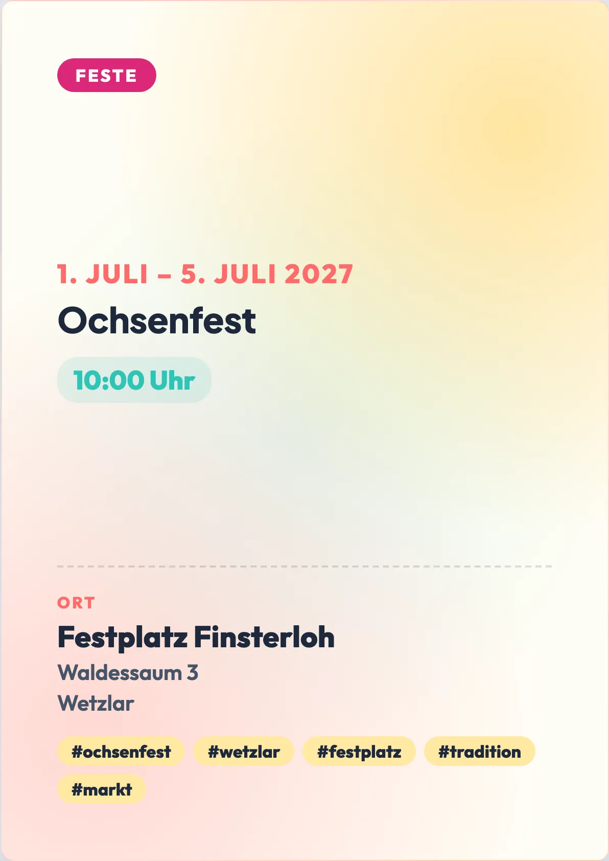 Veranstaltungsflyer