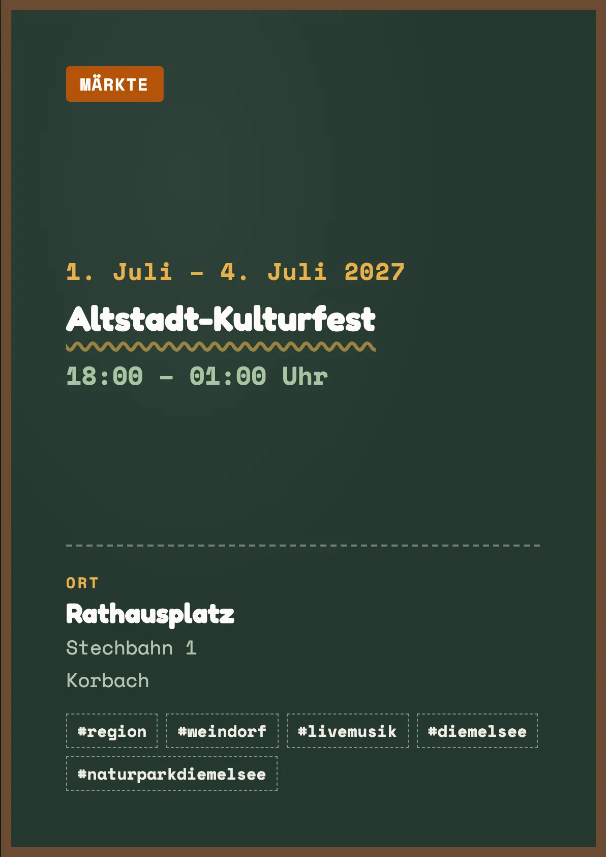 Veranstaltungsflyer