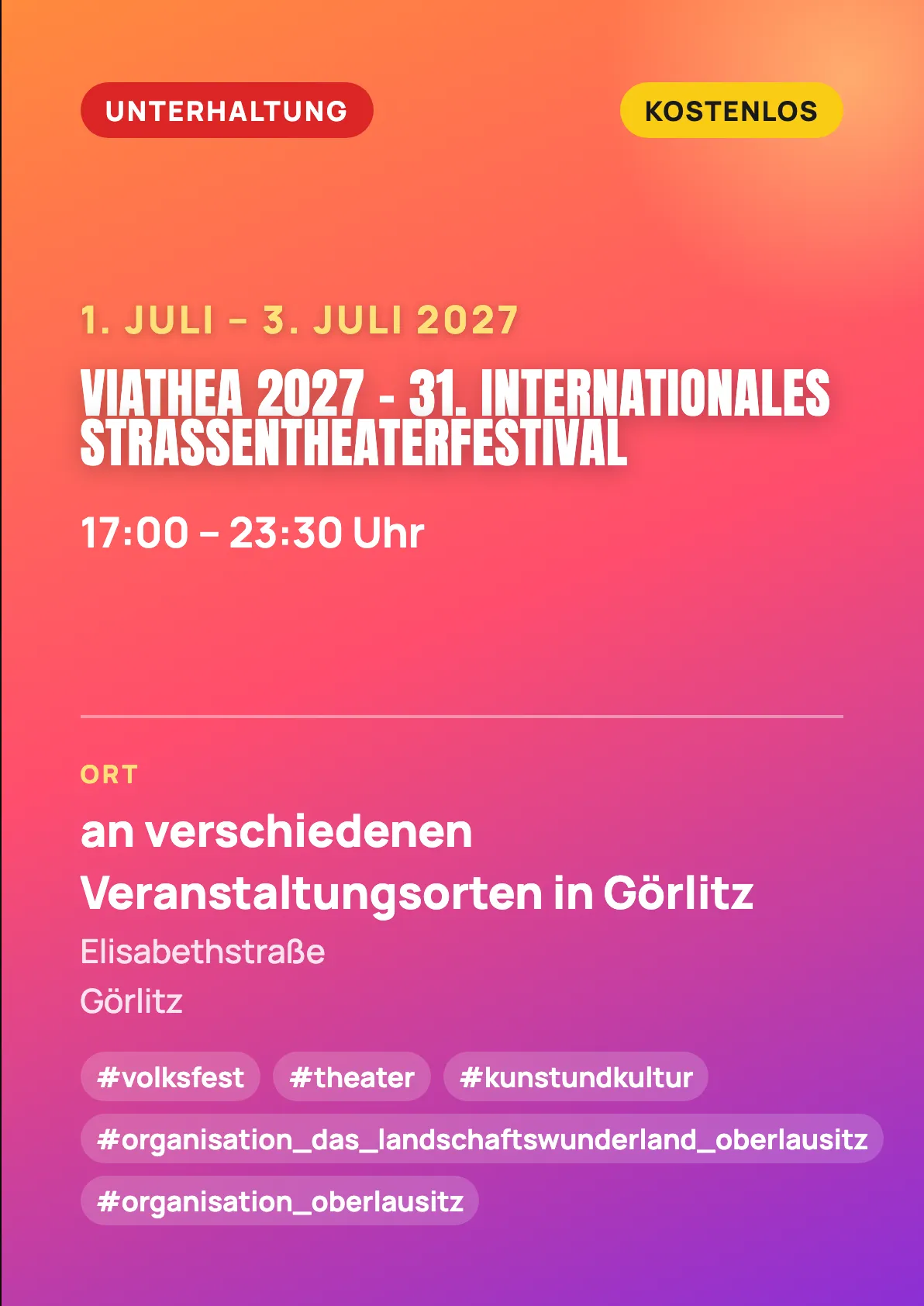 Veranstaltungsflyer