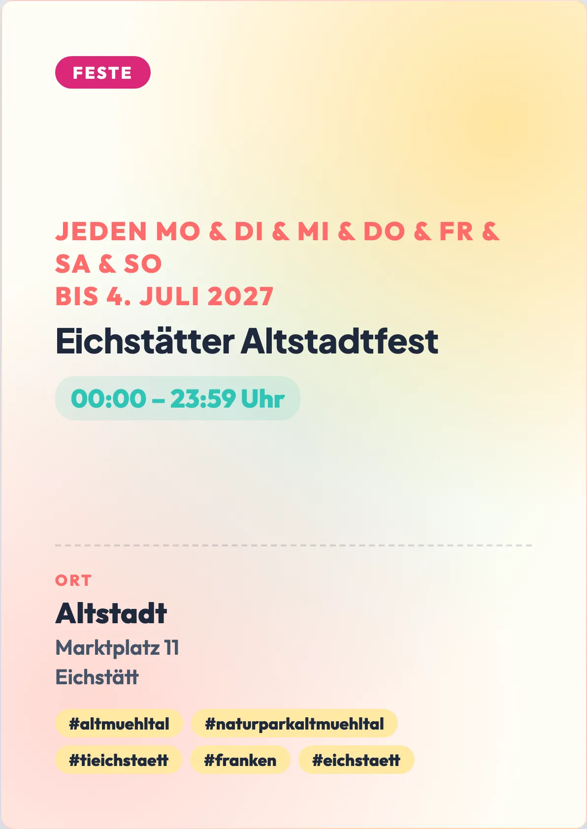 Veranstaltungsflyer