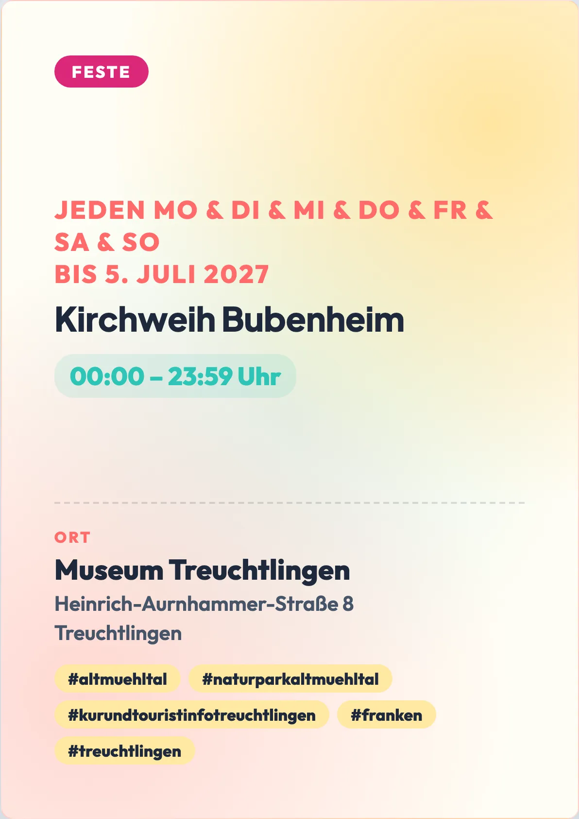 Veranstaltungsflyer