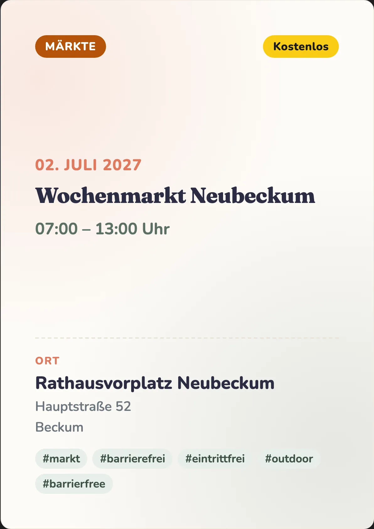 Veranstaltungsflyer