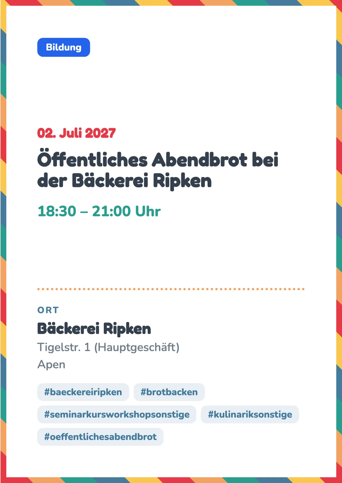 Veranstaltungsflyer