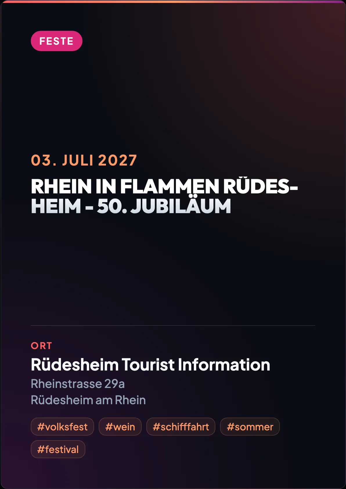 Veranstaltungsflyer
