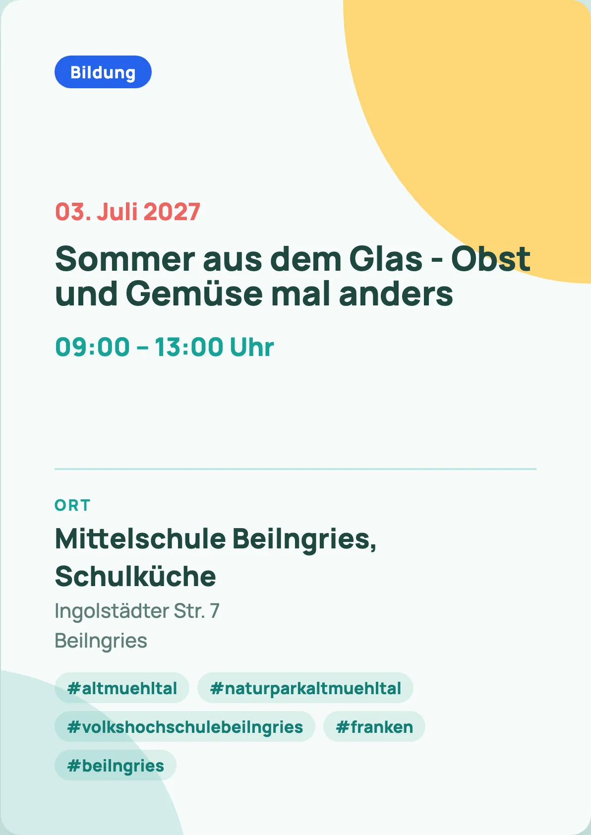Veranstaltungsflyer