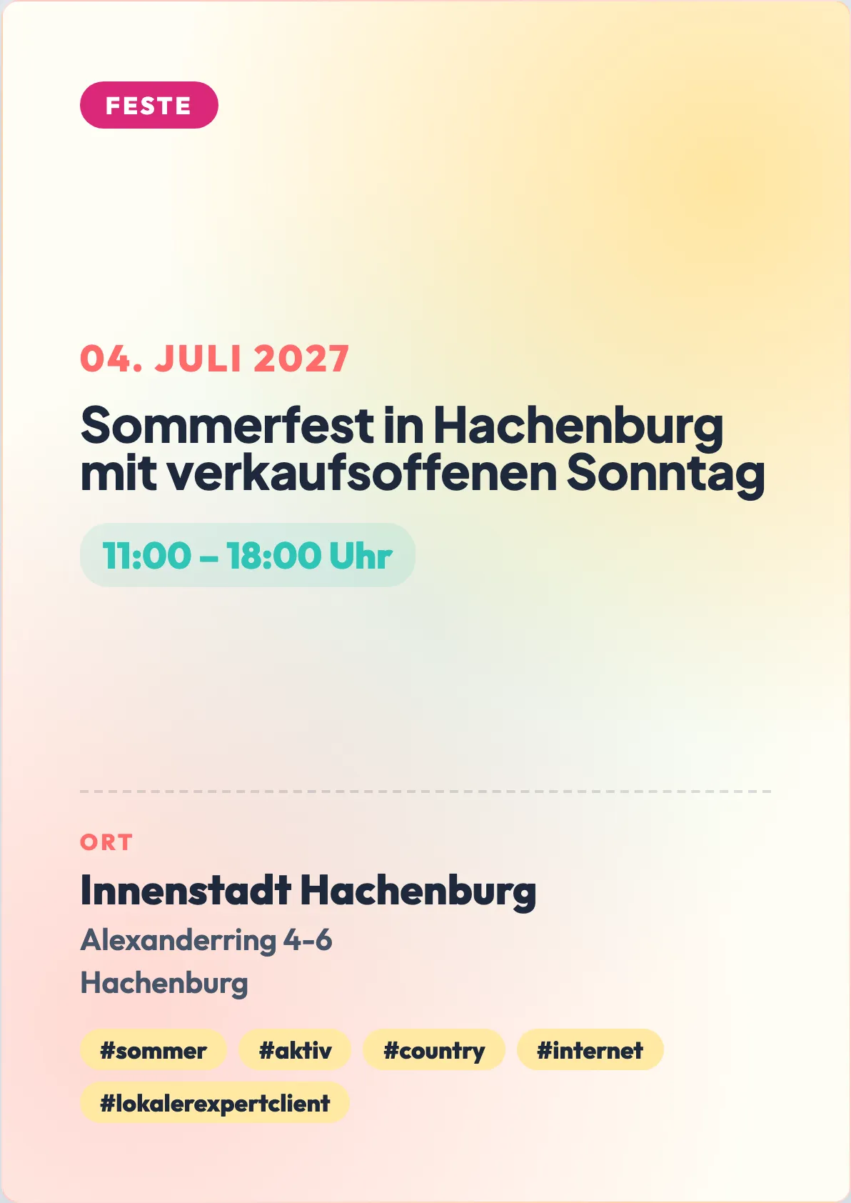 Veranstaltungsflyer