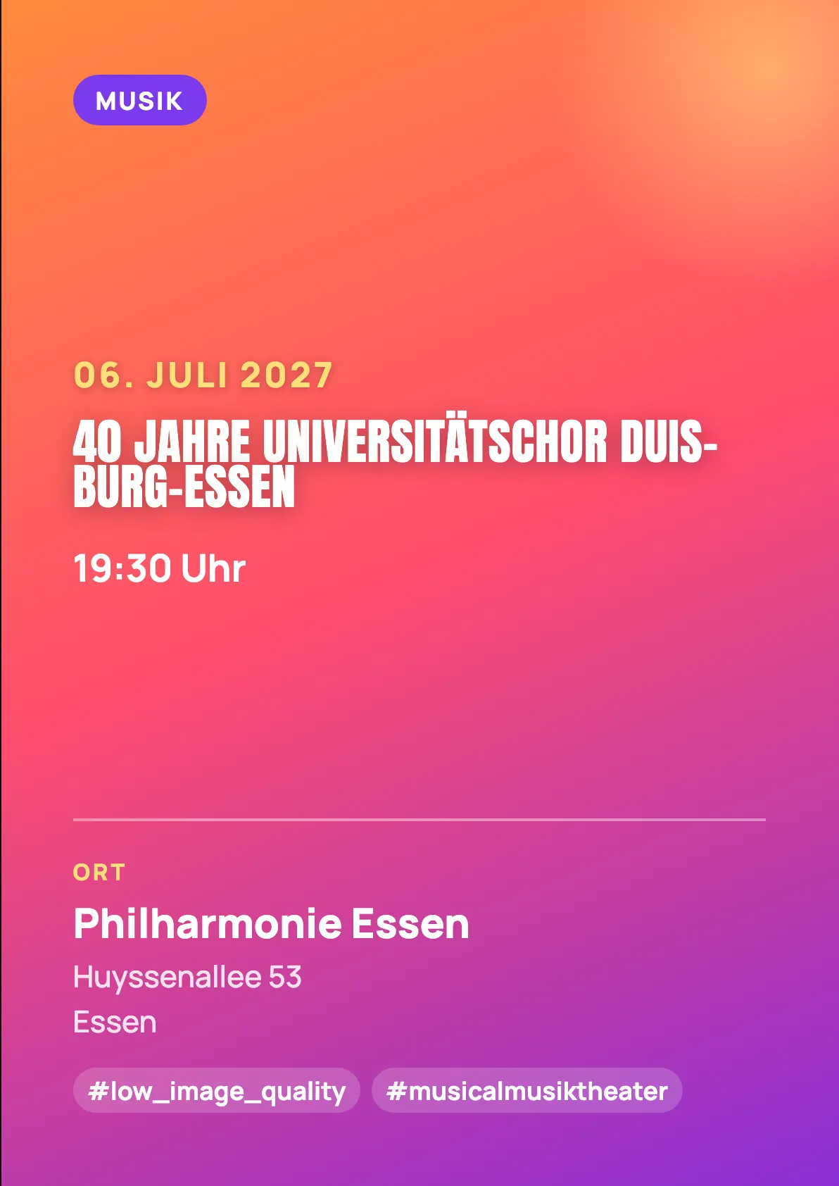 Veranstaltungsflyer