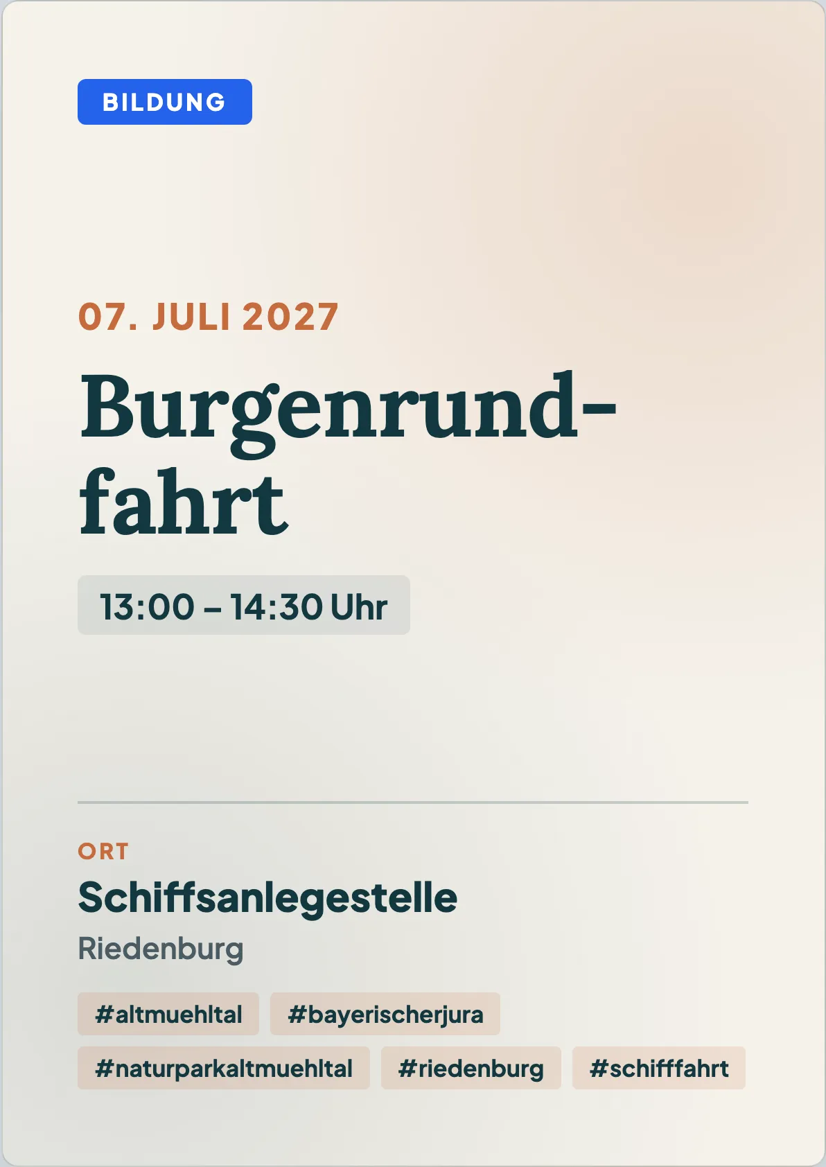 Veranstaltungsflyer