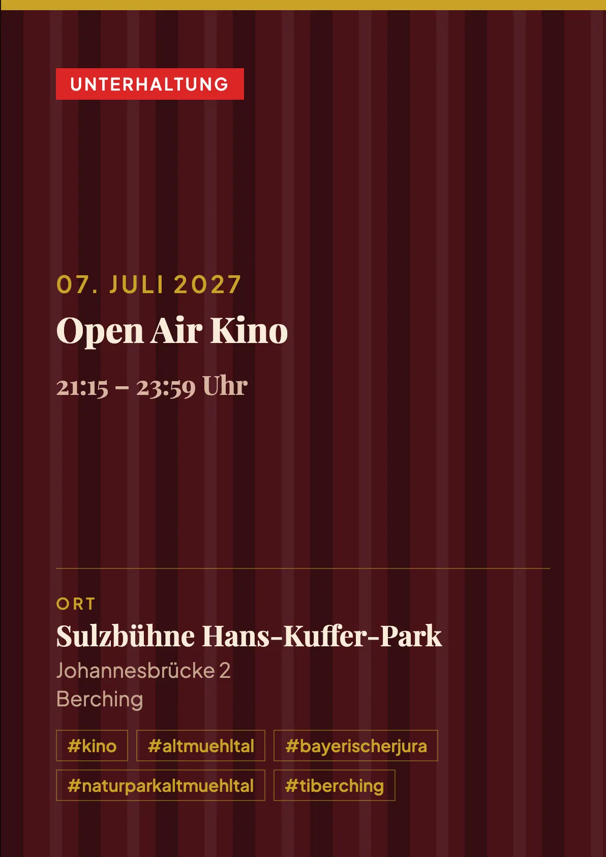 Veranstaltungsflyer