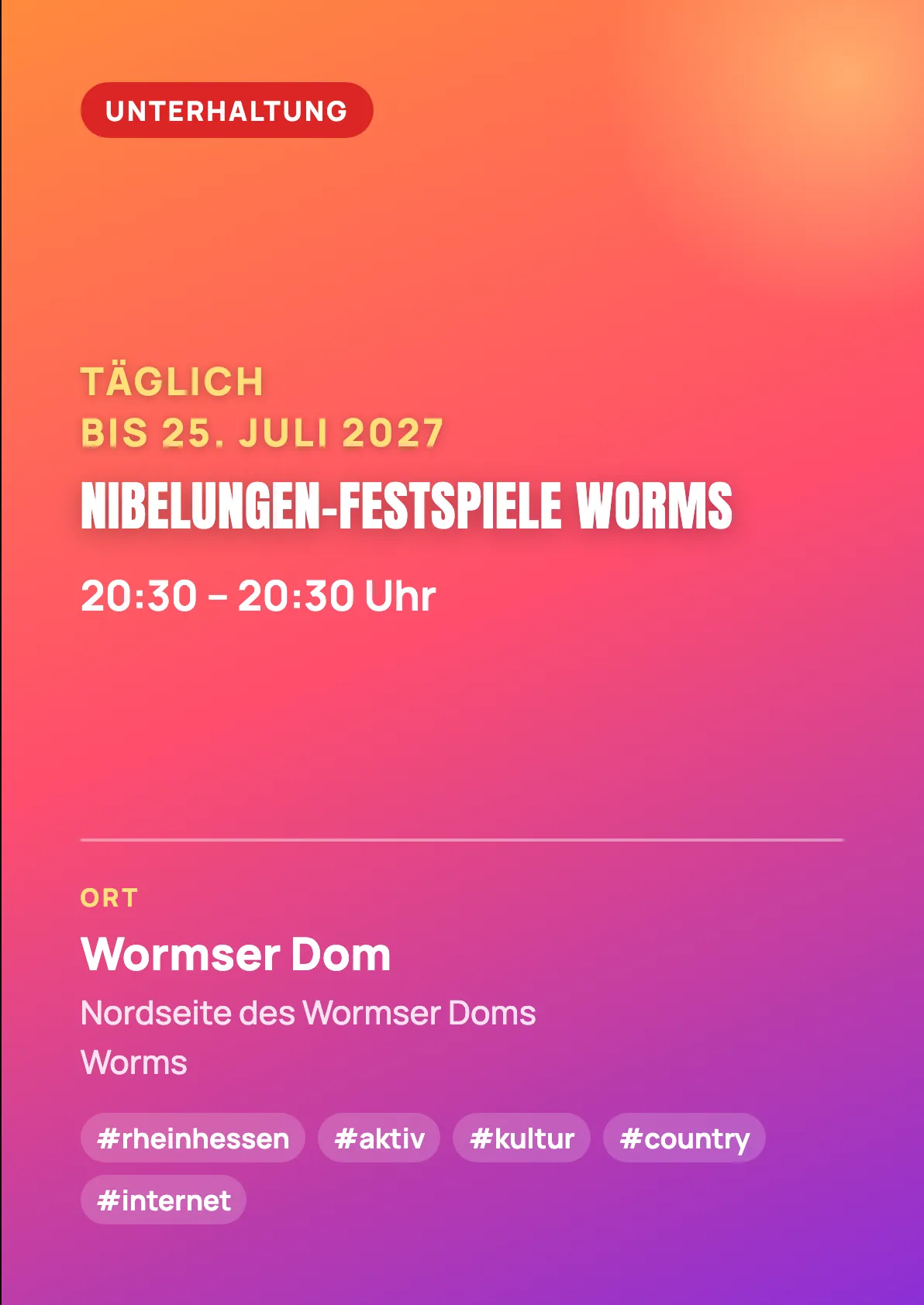 Veranstaltungsflyer