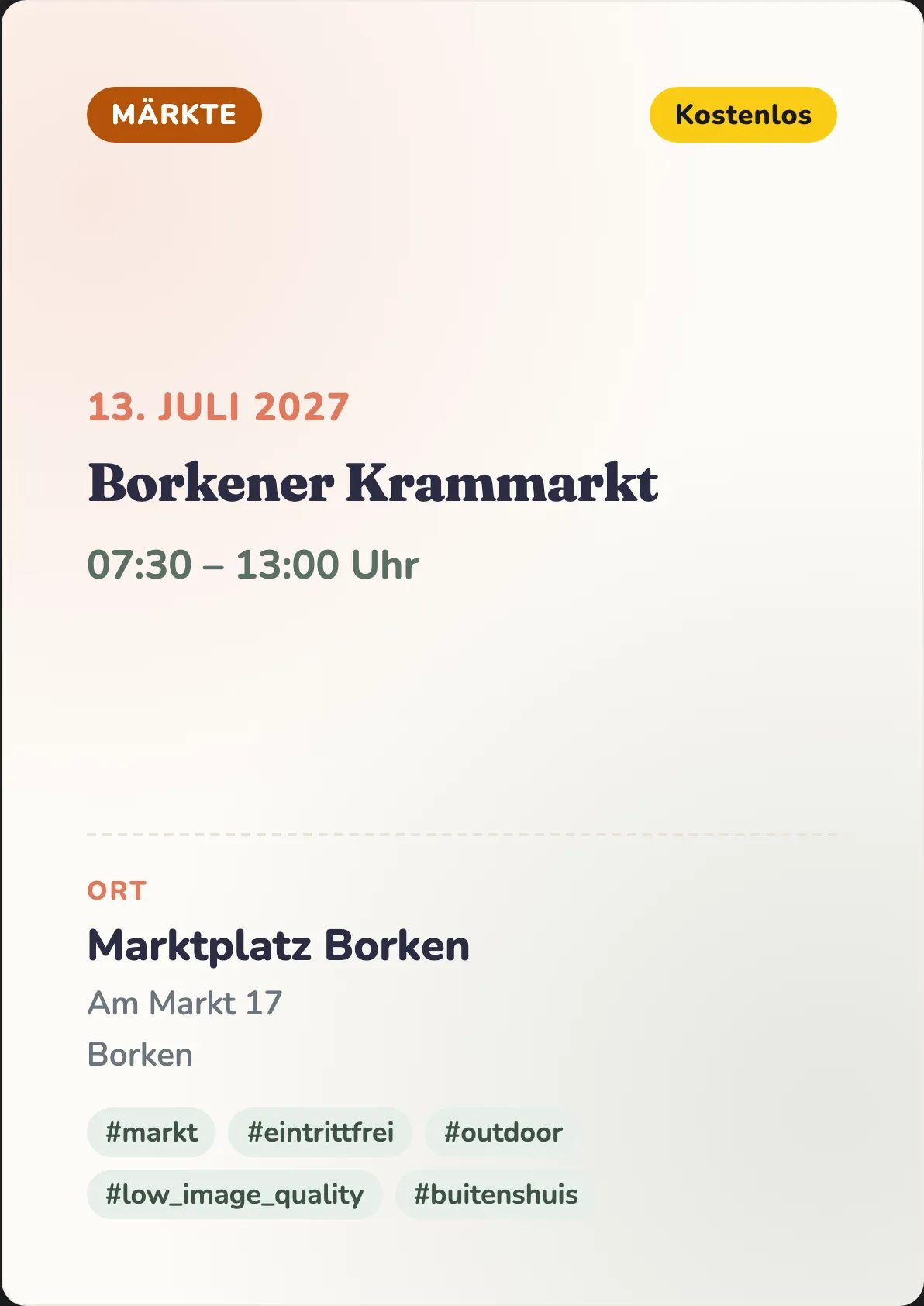 Veranstaltungsflyer