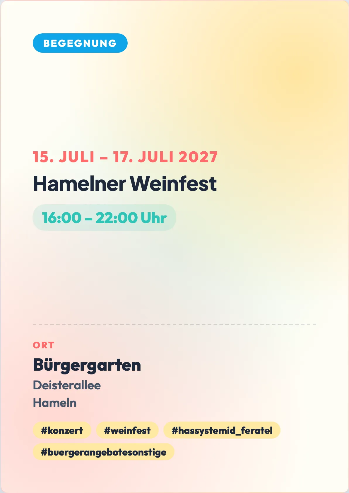Veranstaltungsflyer