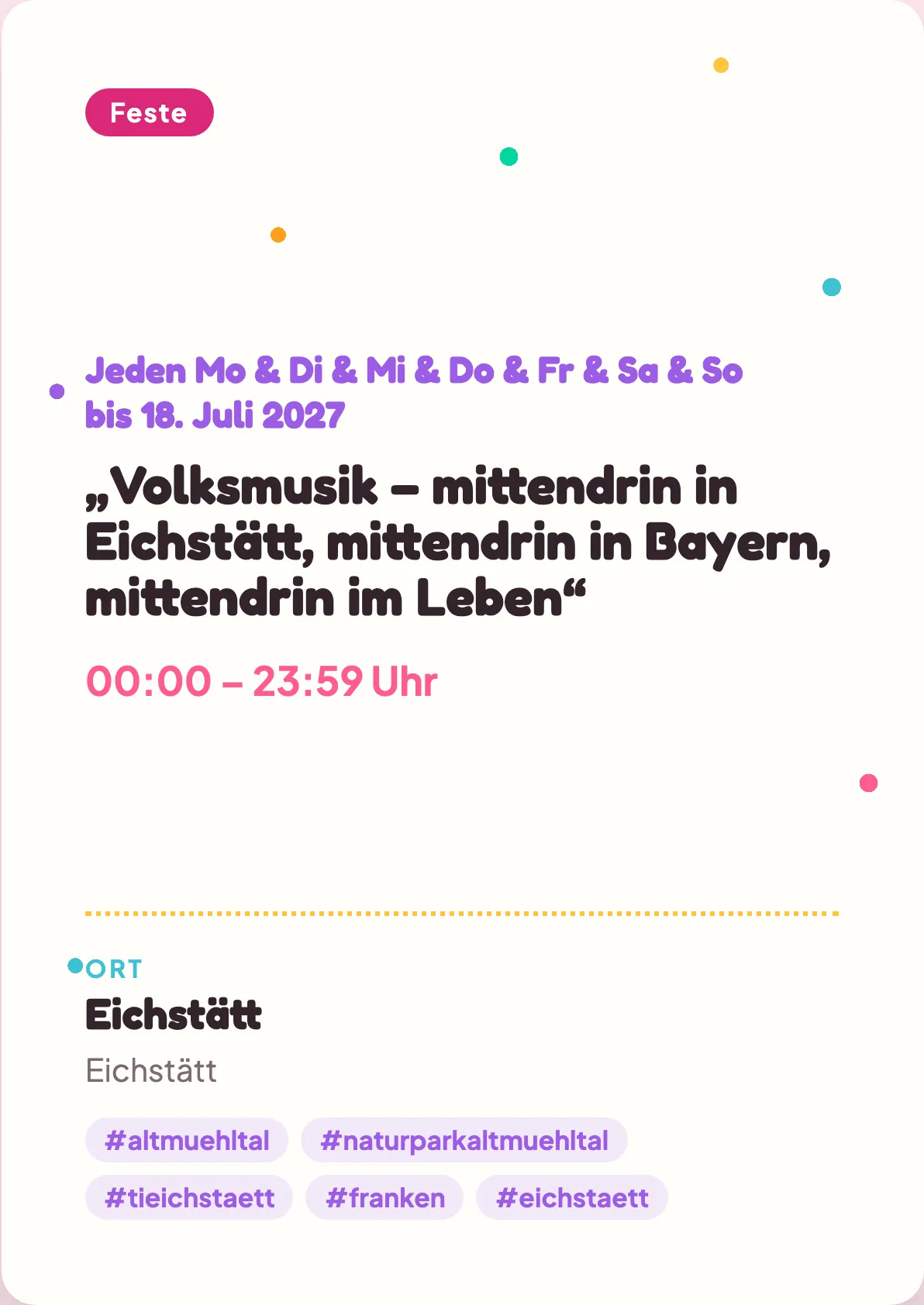 Veranstaltungsflyer
