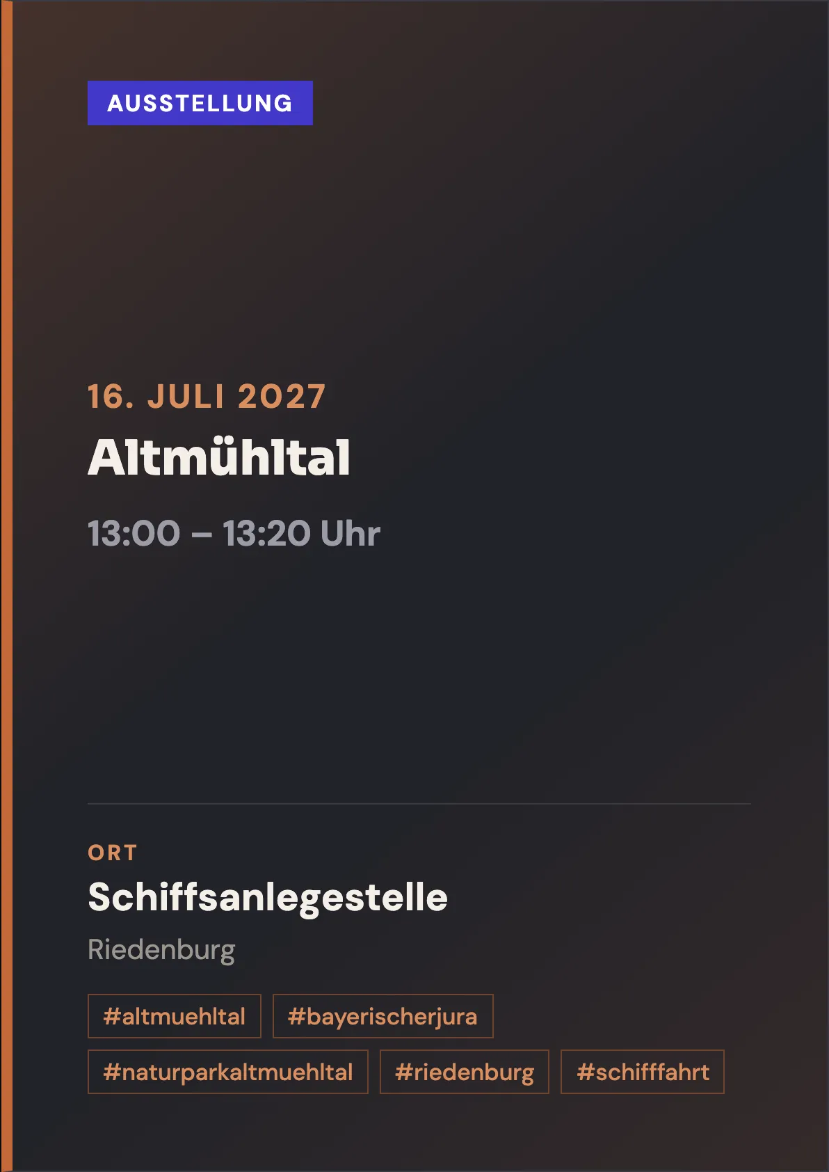 Veranstaltungsflyer