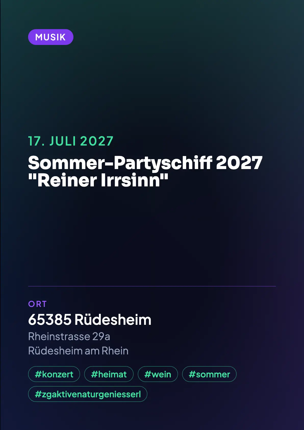 Veranstaltungsflyer