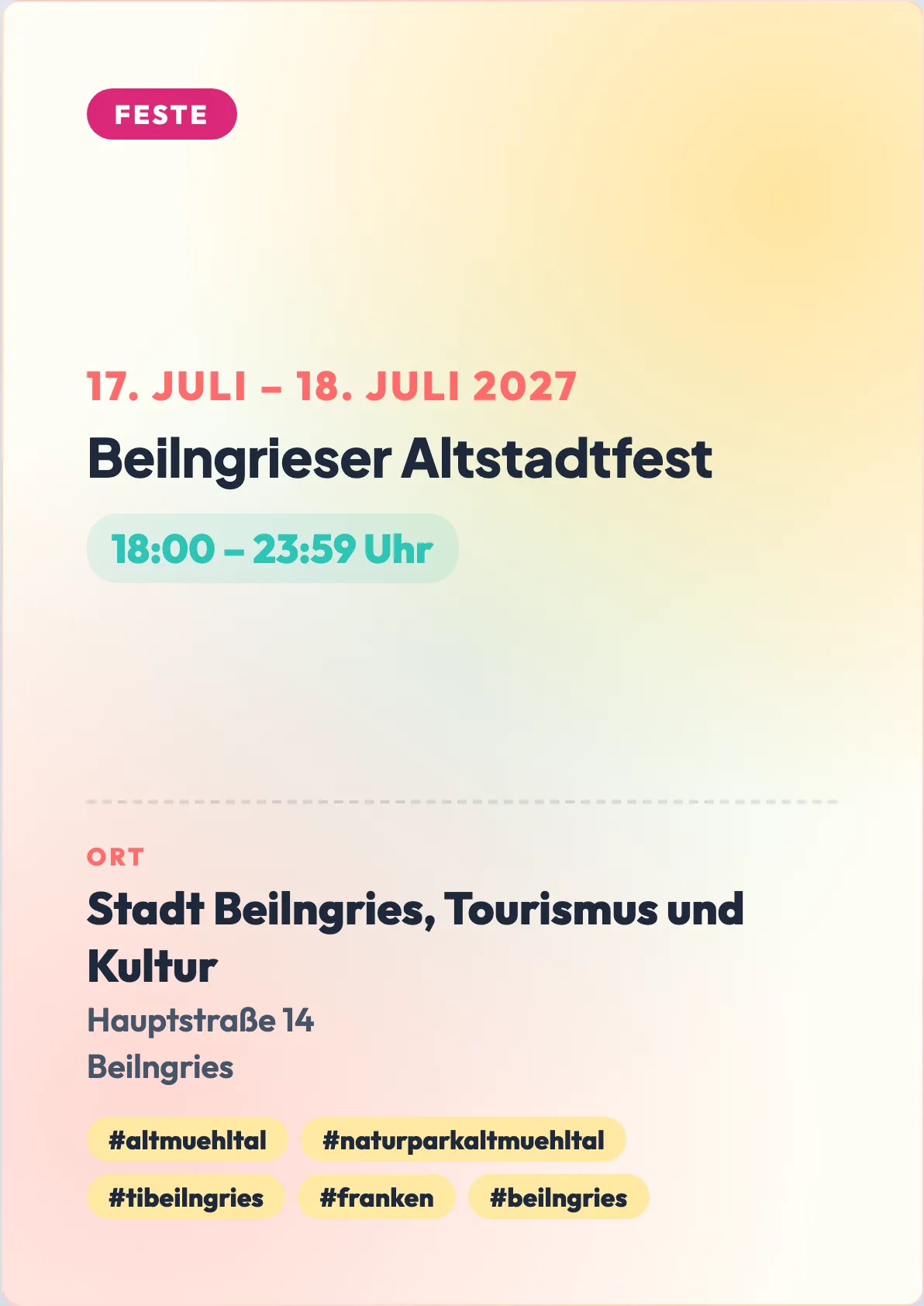 Veranstaltungsflyer