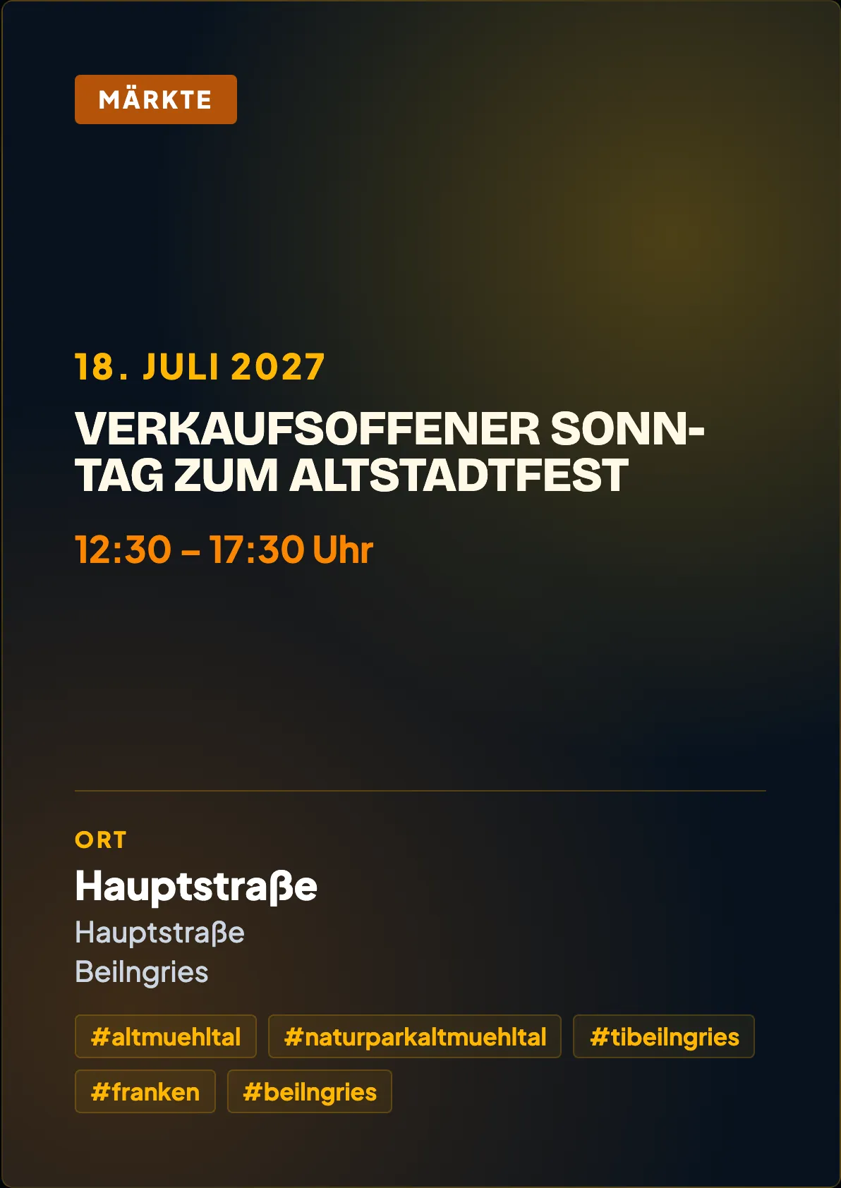 Veranstaltungsflyer