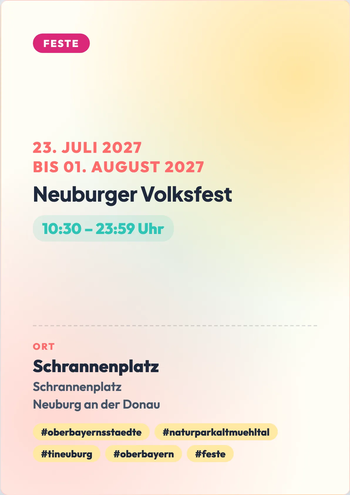 Veranstaltungsflyer