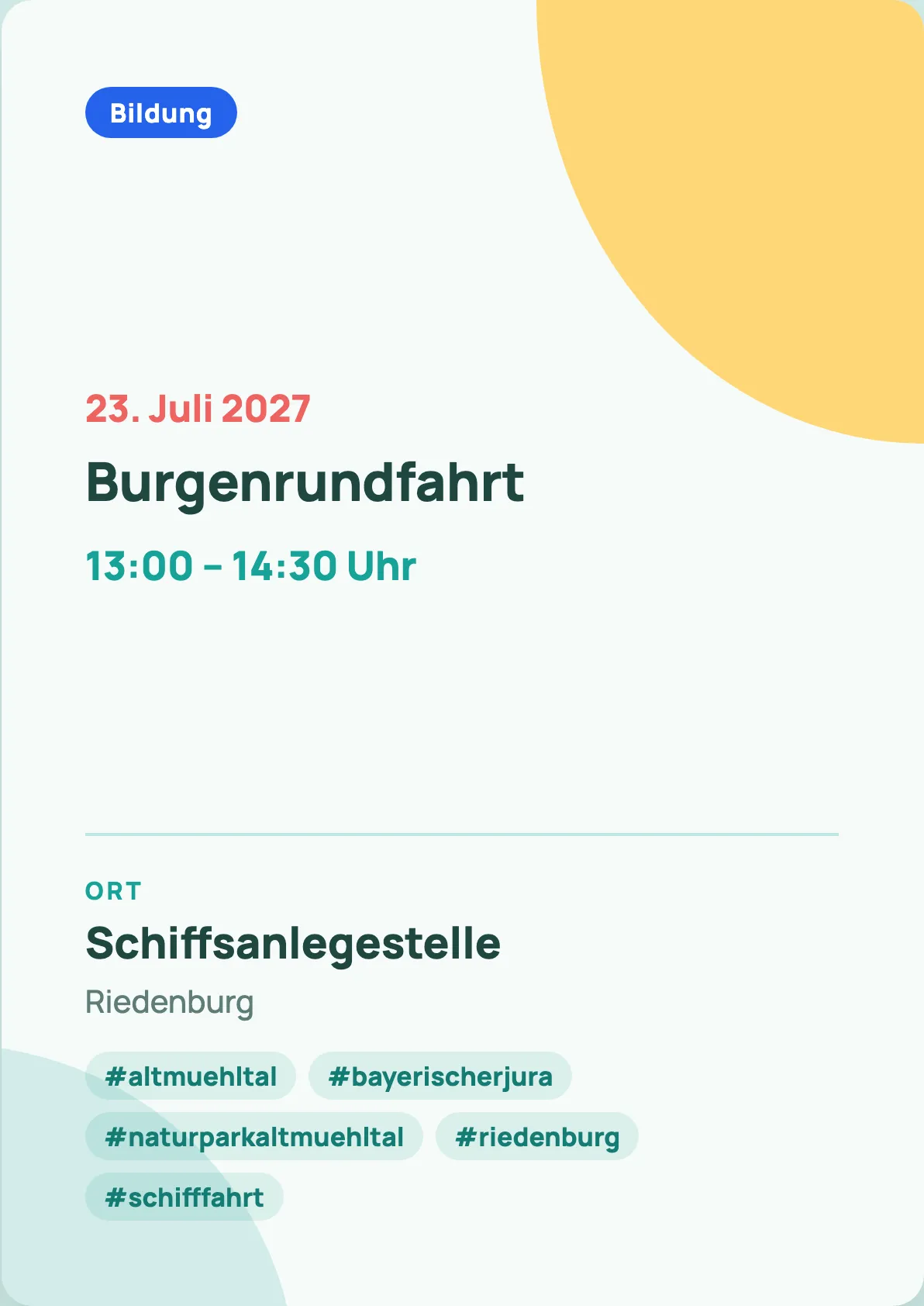 Veranstaltungsflyer