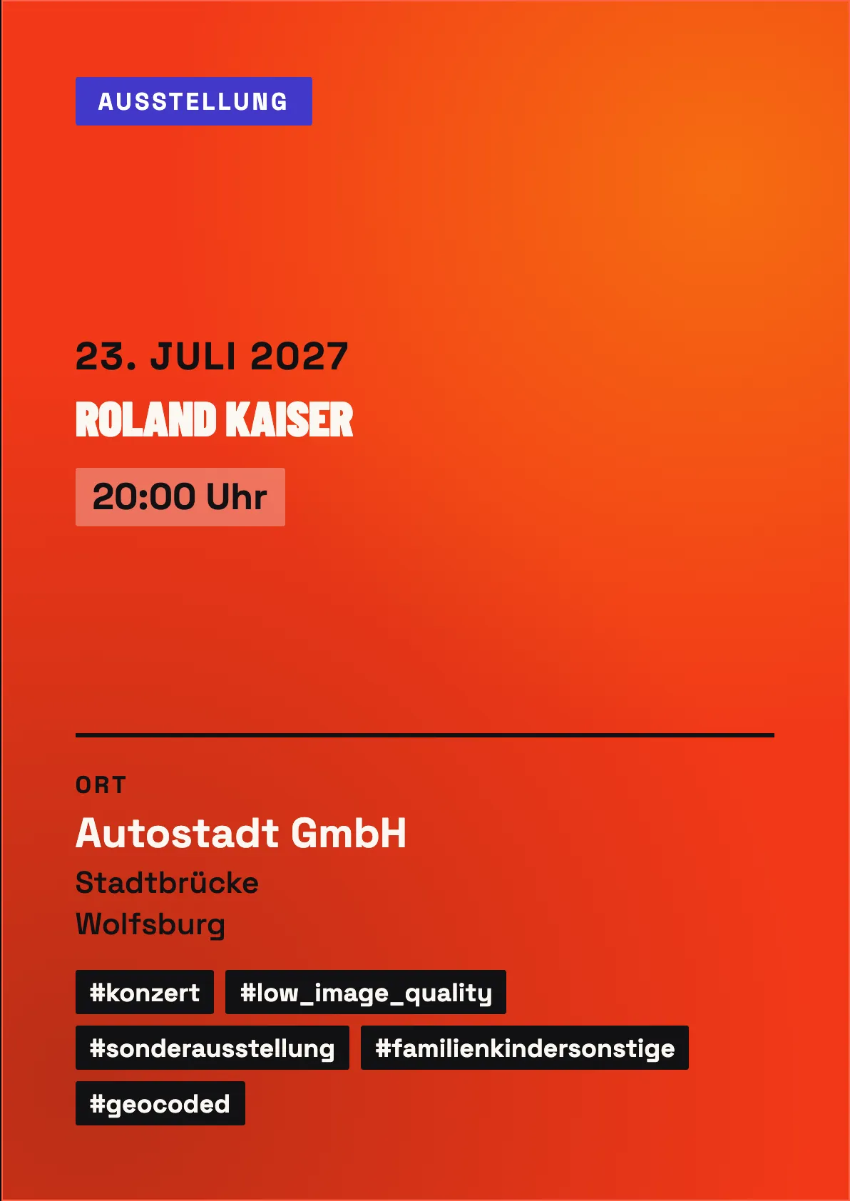 Veranstaltungsflyer