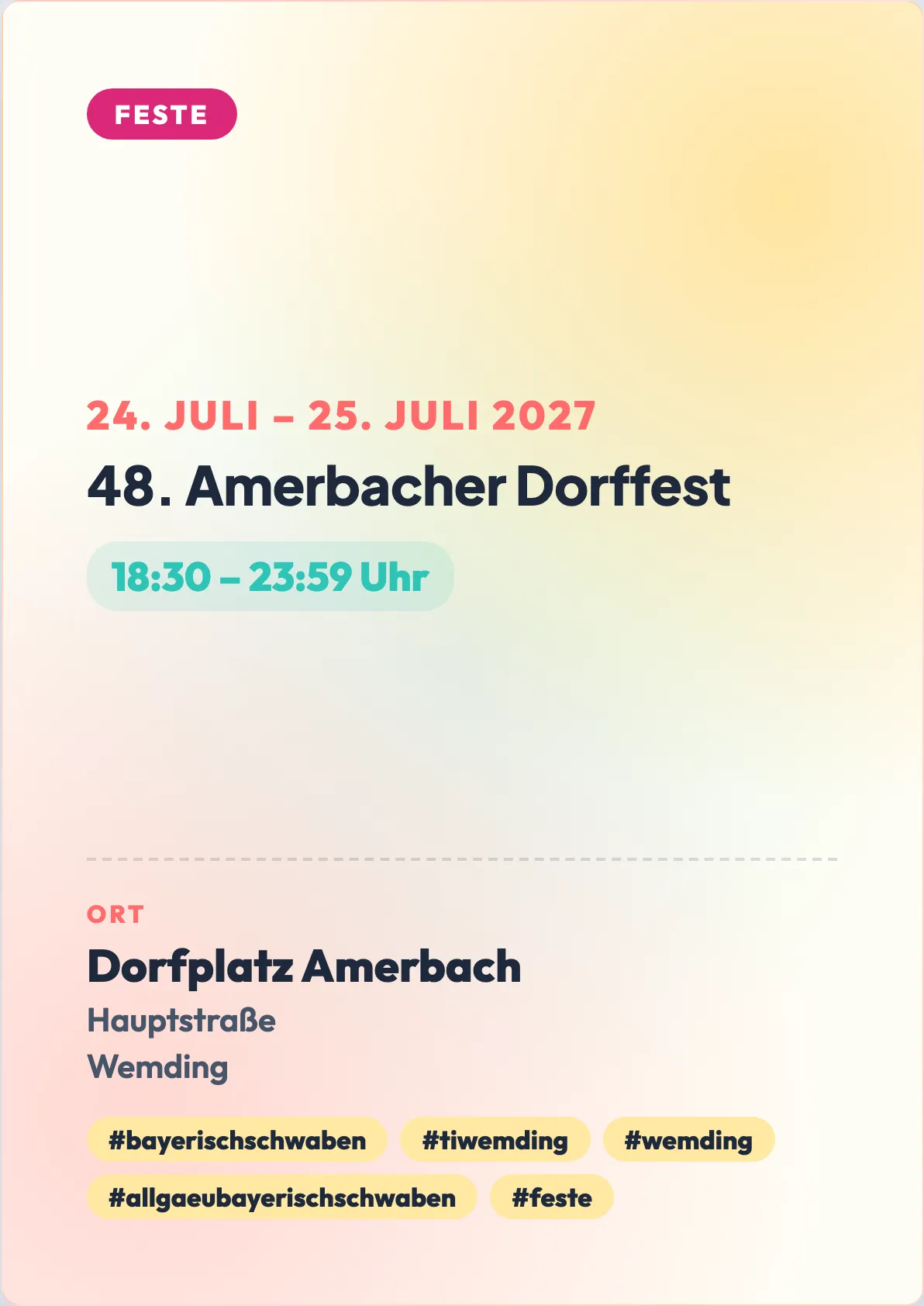 Veranstaltungsflyer