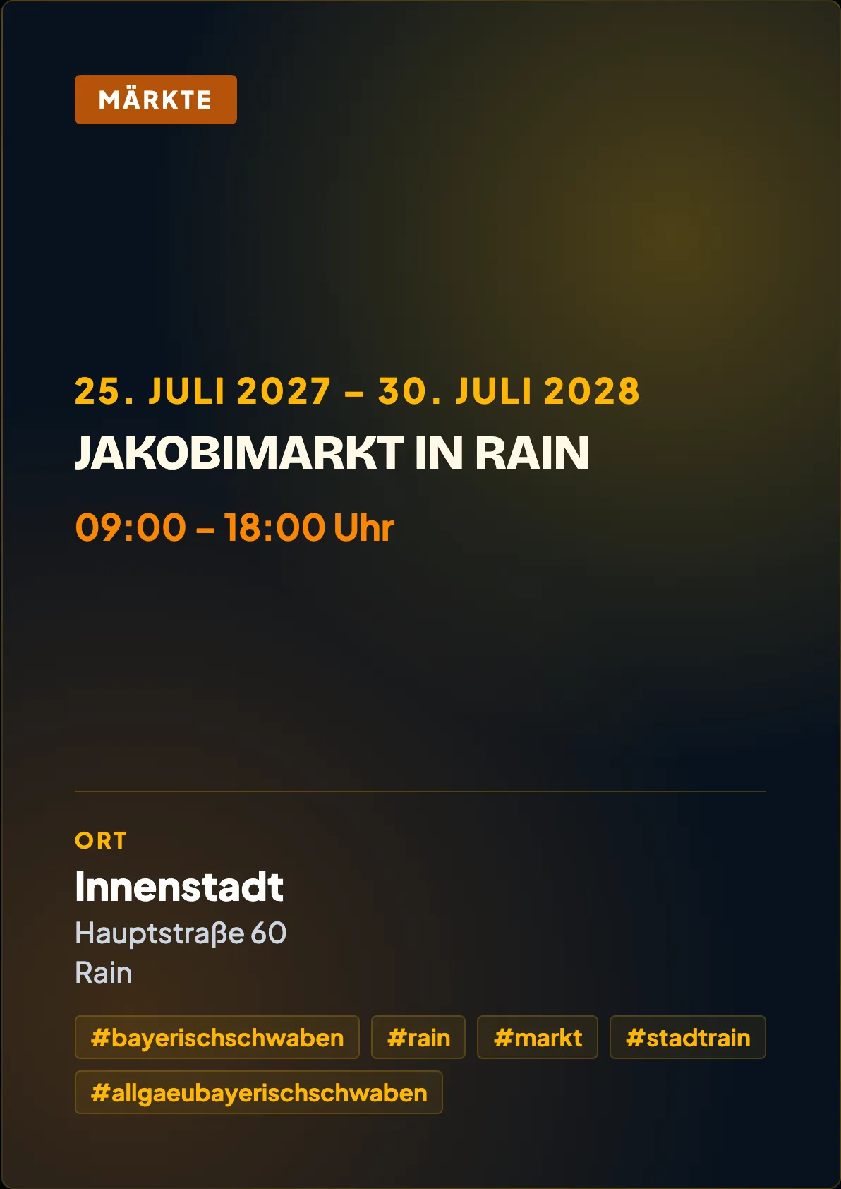 Veranstaltungsflyer